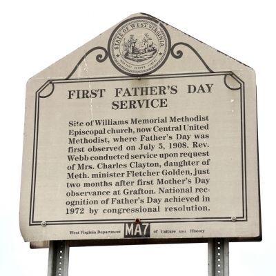 First Fathers Day Service Marker image. Click for full size.