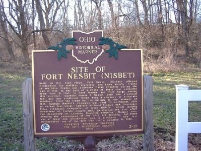 original Fort Nesbit Marker image. Click for full size.