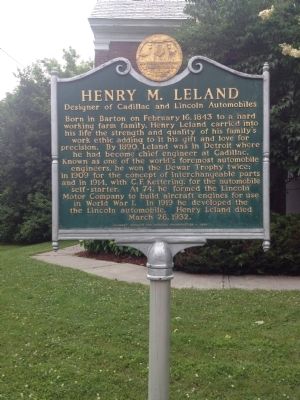 Henry M. Leland Marker image. Click for full size.