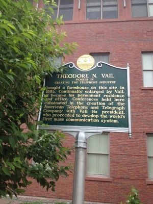 Theodore N. Vail Marker. Click for full size. Theodore N. Vail Marker image. Click for full size.