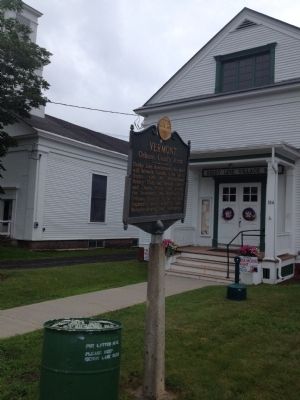 Wideview of Vermont Marker. Click for full size. Wideview of Vermont Marker image. Click for full size.