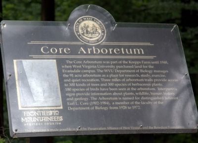 Core Arboretum Marker image. Click for full size.