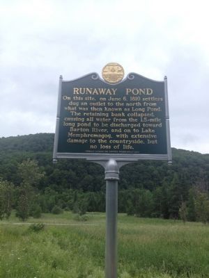 Runaway Pond Marker image. Click for full size.