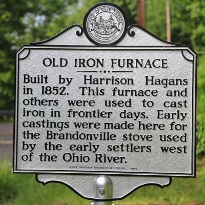 Old Iron Furnace Marker. Click for full size. Old Iron Furnace Marker image. Click for full size.
