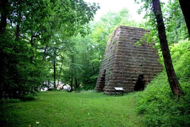 Virginia Iron Furnace and Marker image. Click for full size.