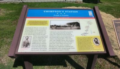 Thompson's Station Marker image. Click for full size.