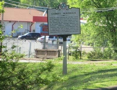 Gabriel McKissack Marker. Click for full size. Gabriel McKissack Marker image. Click for full size.