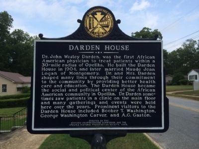 Darden House Marker image. Click for full size.