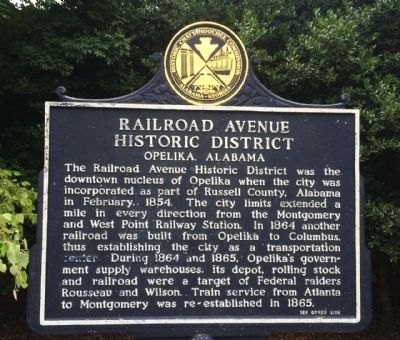 Railroad Avenue Historic District Marker image. Click for full size.