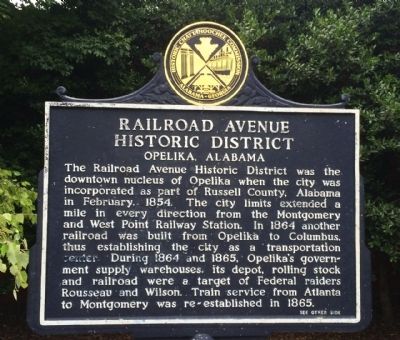 Railroad Avenue Historic District Marker image. Click for full size.
