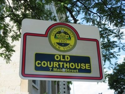 Genesee County Courthouse Sign image. Click for full size.