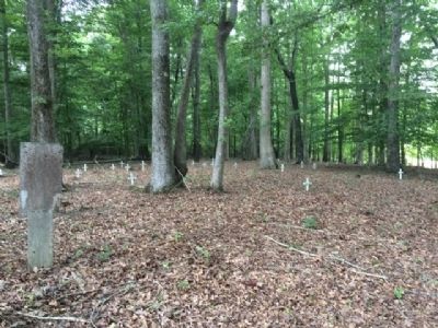Old Lebanon Methodist Church Cemetery (Behind Marker) image. Click for full size.