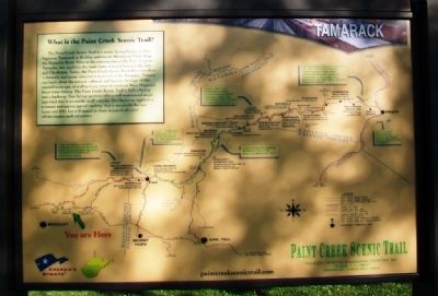 Paint Creek Scenic Trail Marker image. Click for full size.