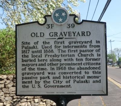 Old Graveyard Marker. Click for full size. Old Graveyard Marker image. Click for full size.