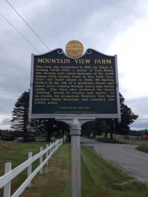 Mountain View Farm Marker image. Click for full size.