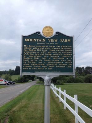 Mountain View Farm Marker. Click for full size. Mountain View Farm Marker image. Click for full size.