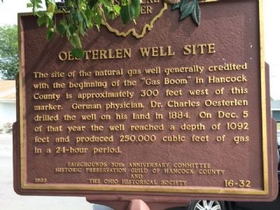 Oesterlen Well Site Marker image. Click for full size.