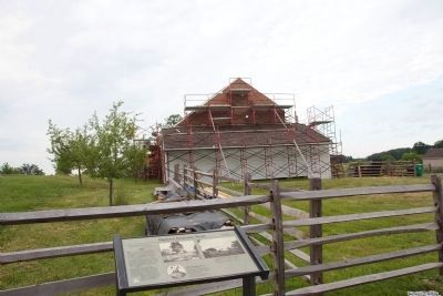 Bigelow's Desperate Stand Marker and Trostle Barn. Click for full size. Bigelow's Desperate Stand Marker and Trostle Barn image. Click for full size.