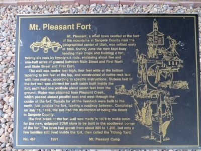 Mt. Pleasant Fort Marker image. Click for full size.