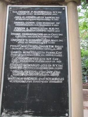 Town of Niagara Civil War Memorial. Click for full size. Town of Niagara Civil War Memorial image. Click for full size.