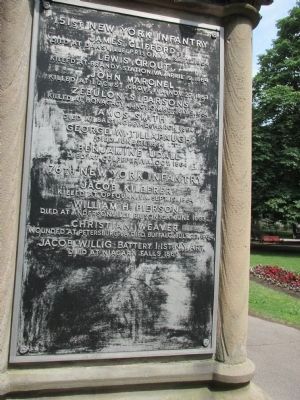 Town of Niagara Civil War Memorial. Click for full size. Town of Niagara Civil War Memorial image. Click for full size.