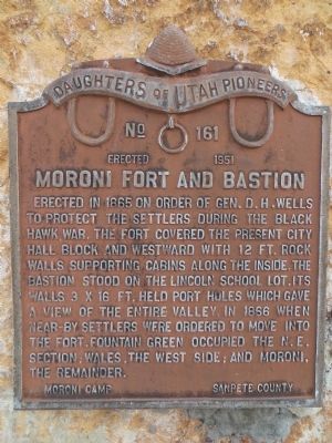 Moroni Fort and Bastion Marker image. Click for full size.