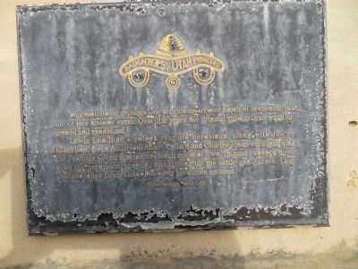Lewis Lund Marker. Click for full size. Lewis Lund Marker image. Click for full size.