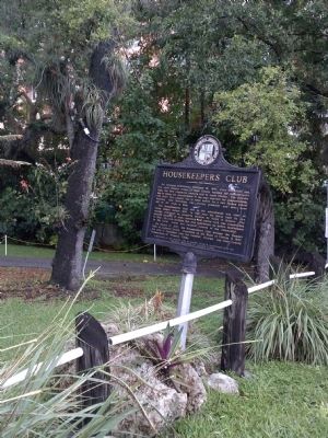 Housekeepers Club Marker. Click for full size. Housekeepers Club Marker image. Click for full size.