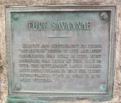 Tribute to Men of the Mountains - Fort Savannah Marker image. Click for full size.