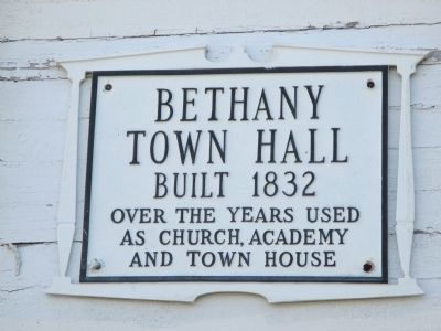 Bethany Town Hall Marker image. Click for full size.