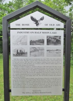 Industry on Half Moon Lake Marker image. Click for full size.