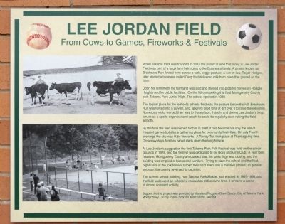 Lee Jordan Field Marker image. Click for full size.