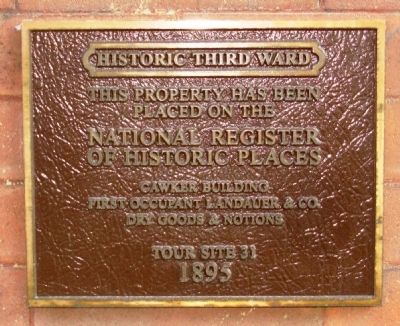 Cawker Building Marker image. Click for full size.