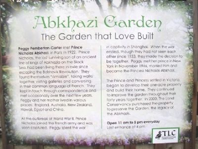 Abkhazi Garden Marker image. Click for full size.