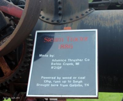 Steam Tractor 1886 Marker image. Click for full size.