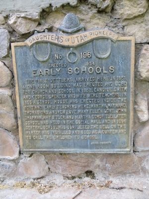 Early Schools Marker image. Click for full size.