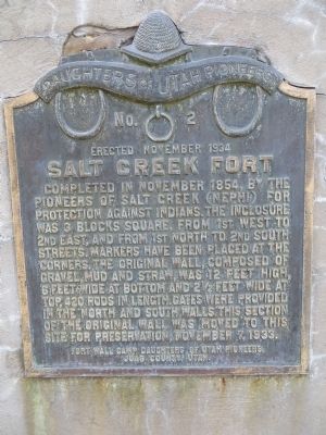 Salt Creek Fort Marker image. Click for full size.