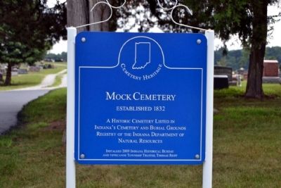 Mock Cemetery Marker image. Click for full size.
