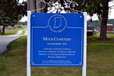 Mock Cemetery Marker. Click for full size. Mock Cemetery Marker image. Click for full size.