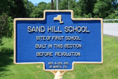 Sand Hill School Marker image. Click for full size.