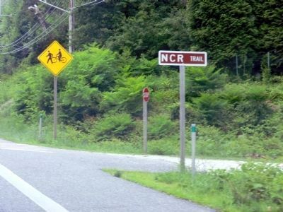 The NCR Trail crossing Paper Mill Road. Click for full size. The NCR Trail crossing Paper Mill Road image. Click for full size.
