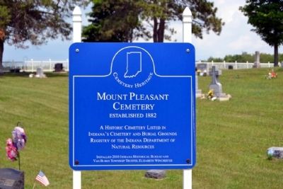 Mount Pleasant Cemetery Marker image. Click for full size.