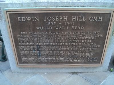 Edwin Joseph Hill, CMH Marker image. Click for full size.