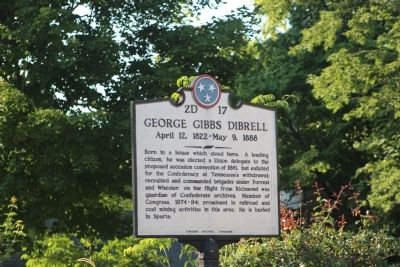 George Gibbs Dibrell Marker image. Click for full size.