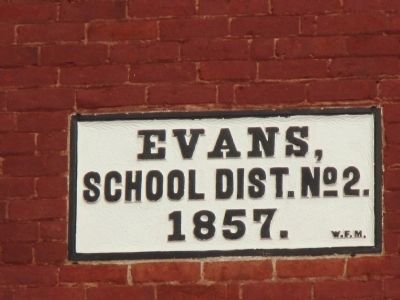 1857 School Date Stone image. Click for full size.