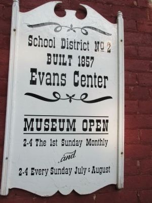 1857 Schoolhouse Museum Hours image. Click for full size.