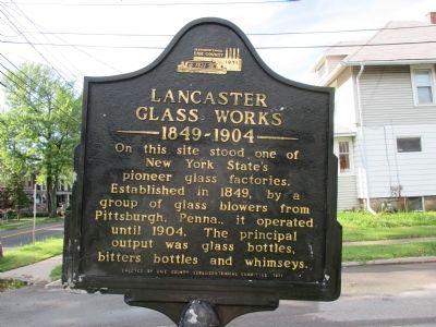 Lancaster Glass Works Marker image. Click for full size.