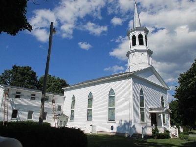 Front and West Sides of West Middlebury Baptist Church image. Click for full size.
