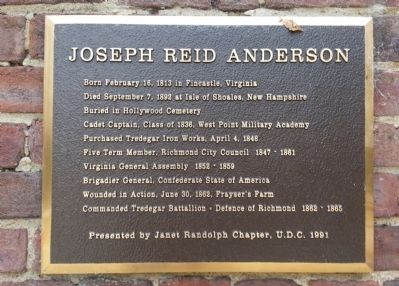 Joseph Reid Anderson Marker image. Click for full size.