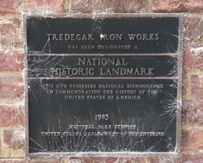 Tredegar Iron Works Marker image. Click for full size.